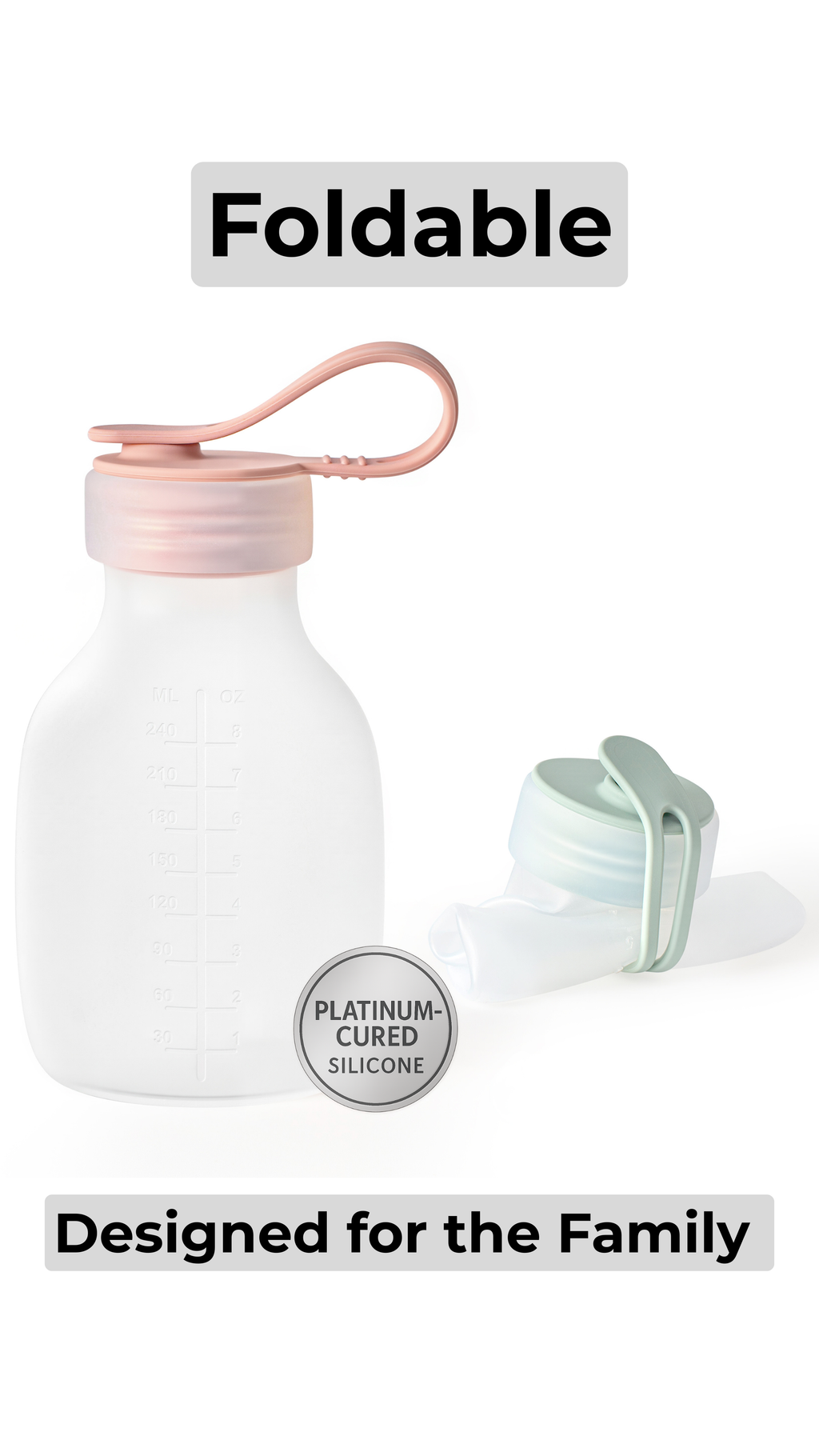 SelectShen™ 2 Pack Platinum Silicone Milk & Puree Bag -- 8 fl oz Each