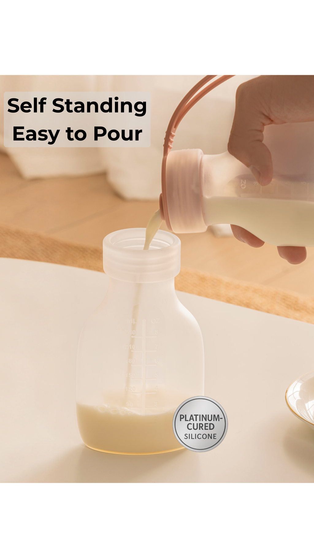 SelectShen™ 2 Pack Platinum Silicone Milk & Puree Bag -- 8 fl oz Each